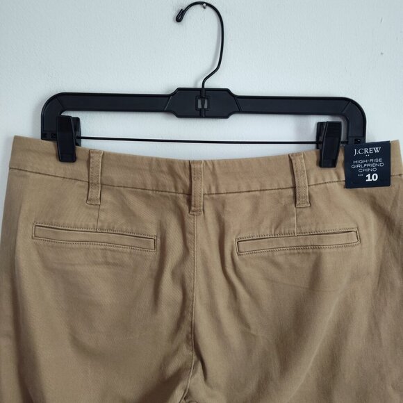 Ladies SZ 10 J Crew Factory Khaki High-Rise Girlfriend Chino Pant - Picture 4 of 6